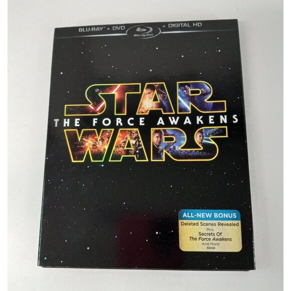 Star Wars Revenge of the Sith DVD & The Force Awakens Blu-Ray & DVD Movies GUC - Picture 6 of 8